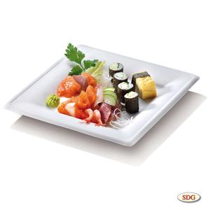 Piatti quadrati elegance biodegradabili e compostabili da cm 26 x 26 – Pacco da 25 pezzi